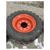2pc BOBCAT WHEELS AND TIRES