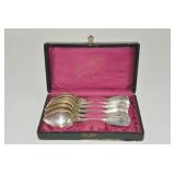 SET OF 6 NAZI "SS" MARKED SPOONS