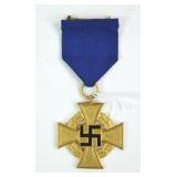 WWII GERMAN NAZI 40 YEAR SERVICE MEDAL