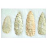 4 KNIVES: BIFACE PREFORM - INDETERMINATE PERIOD