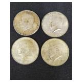(2) 1964 KENNEDY HALVES, 1968 AND 1969 KENNEDY