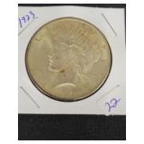 1923 PEACE SILVER DOLLAR