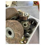 ASSORTMENT OF GRINDING WHEELS AND STONES