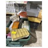 ASSORTMENT OF EMPTY TACKLE BOXES AND MINNO BUCKET