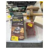 DOWELING JIG, DRILL BITS, JEWELER SCREWDRIVER