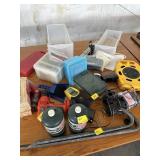 CROW BARS, CHARGERS, DRILLS, CORD REEL