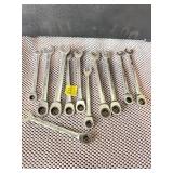 10 PC ASSORTED GEAR WRENCHES