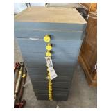 MULTI DRAWER STORAGE CABINET W/SAND PAPER