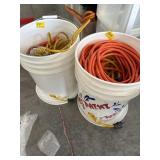 2 5 GALLON BUCKEST WITH EXRT CORDS