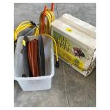 EXT. CORDS AND AIR HOSE REEL