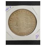 1921-D MORGAN SILVER DOLLAR