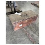 WOODEN TOOL BOX - EMPTY