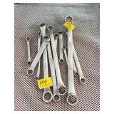 12 CRAFTSMAN BOX END WRENCHES