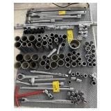 OVER 100pc SOCKETS AND EXT AND WRATCHES