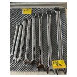 8 PC STANLEY SAE COMBINATION WRENCHES