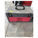 PLASTIC TOOL BOX WITH SOCKETS, PILRES, ECT