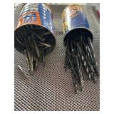 2 CANS OF ASSORTED DRILL BITS