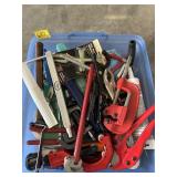 PIPE CUTTERS, VICE GRIPS, HAMMER, PIPE WRENCH