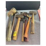 6 ASSORTED HAMMERS