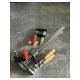 4 METAL BAR CLAMPS