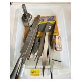 FILES, OIL CAN , CUT OFF WHEELS