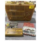 5 ASSORTED TACKLE BOXES AND TACKLE