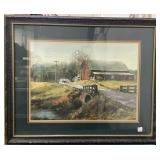 "RED BARN" BY JIM GRAY - PRINT - #667/1500 -