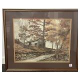 BARN ON A HILL BY LARRY BURTON - PRINT - #1/500