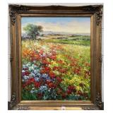 "COLORFUL MEADOW" (VARIATION) BY J. MORGAN - OIL