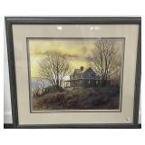 FARM HOUSE ON A HILL BY JIM GRAY - PRINT -