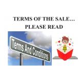 TERMS AND CONDITIONS FOR THIS AUCTION!!!  READ!!