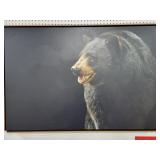 BLACK BEAR - PHOTOGRAPH ON CANVAS - UNFRAMED