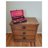 BASSETT FURNITURE 3 DRAWER NIGHTSTAND