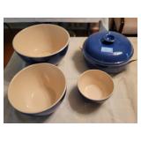 4 PC. SSET OF EMILE HENRY CROCK KITCHENWARE