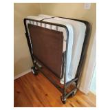 ROLL AWAY TWIN BED W/MATTRESS