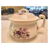 FLORAL COVERED CHAMBER POT - MADE IN USA