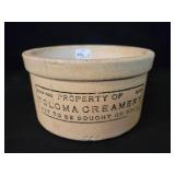 TOLOMA CREAMERY CROCK - HAIRLINE CRACK