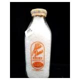 ALTA-DENA QUART GLASS MILK BOTTLE