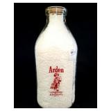 ARDEN HALF GALLON GLASS MILK BOTTLE