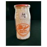 ALTA-DENA ONE PINT GLASS MILK BOTTLE