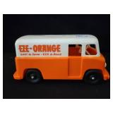 EZE ORANGE PLASTIC MILK TRUCK BANK