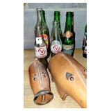 5 ASSORTED MILK BOTTLES