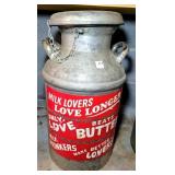 MAYFAIR 10 GALLON MILK CAN W/STICKERS
