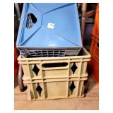 5 ASSORTED MILK CRATES: BORDEN, NASSAU AND OTHERS