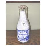 SEALTEST QUART GLASS MILK BOTTLE