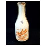 PILOT KNOB DAIRY QUART GLASS MILK BOTTLE -