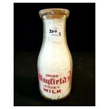 MAYFIELD JERSEY MILK PINT GLASS MILK BOTTLE