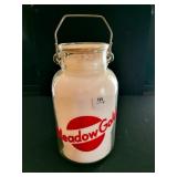 MEADOW GOLD ONE GALLON GLASS MILK BOTTLE