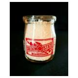 GOLDEN STATE HALF PINT GLASS MILK BOTTLE