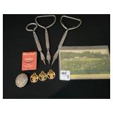 ASSORTED OPENERS, PENDANT, 20 YR. SERVICE PIN,